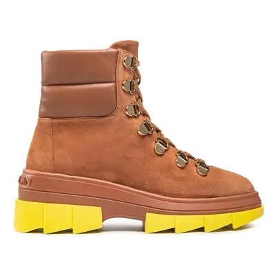 Turistická obuv Stuart Weitzman Noho Hiker Bootie SC739 Hnědá
