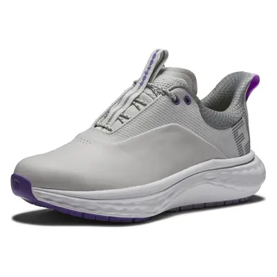 Footjoy Quantum Grey/White/Purple Dámske golfové boty