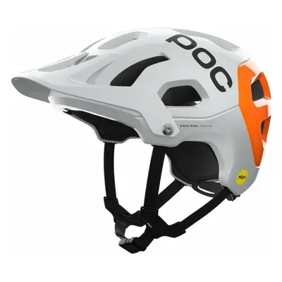 POC Tectal Race MIPS NFC Hydrogen White/Fluorescent Orange Cyklistická helma