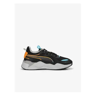 Oranžovo-černé pánské tenisky Puma RS-X 3D - Pánské