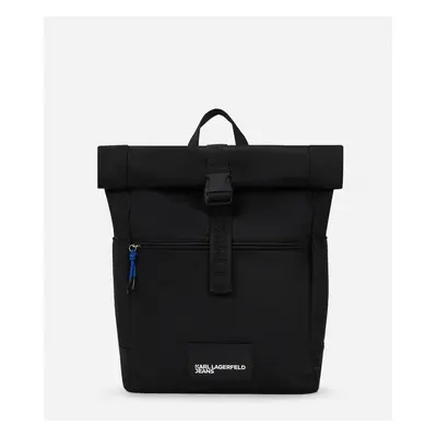 Batoh karl lagerfeld jeans street nylon roll backpack black