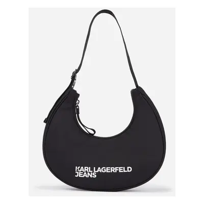 Kabelka karl lagerfeld jeans klj essential nylon moon bag black