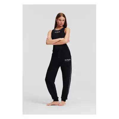 Tepláky karl lagerfeld hotel karl sweatpants black