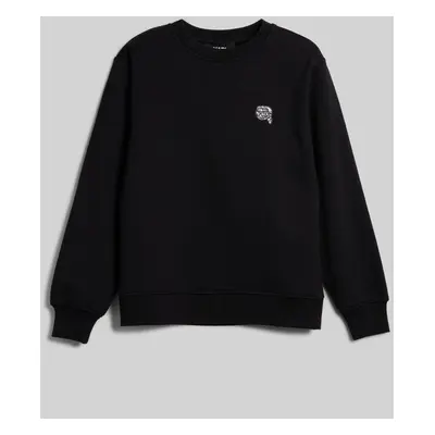 Mikina karl lagerfeld ikonik 2.0 glitter sweatshirt black