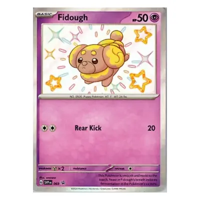 Pokémon promo karta shiny Fidough z Paldean Fates