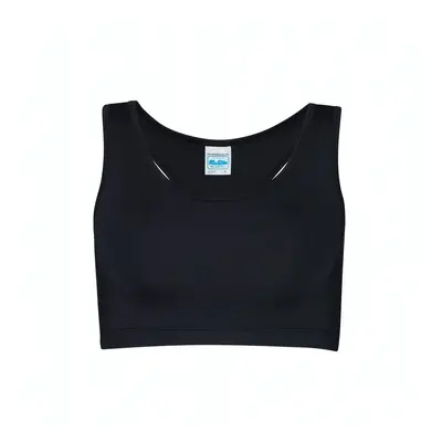 Just Cool Dámský sportovní crop top - Jasně růžová