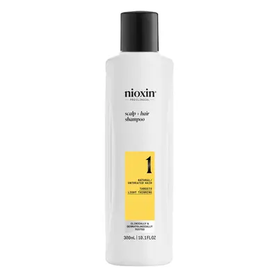 Čisticí šampon pro mírně řídnoucí přírodní vlasy Nioxin System Scalp + Hair Shampoo - ml + dárek