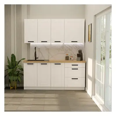 Kuchyňská linka Luna bílá/bílá 180 cm bez pracovní desky