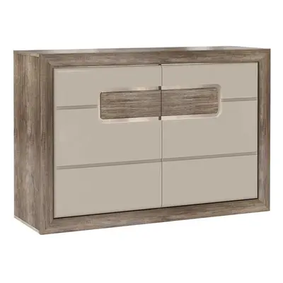 Komoda 2d Tiziano Tzk22b Starožitný Dub / Béžový Lesk