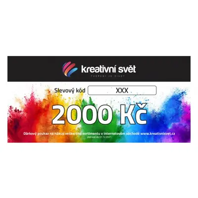 Dárkové poukazy Dárkový poukaz / voucher 2000 Kč