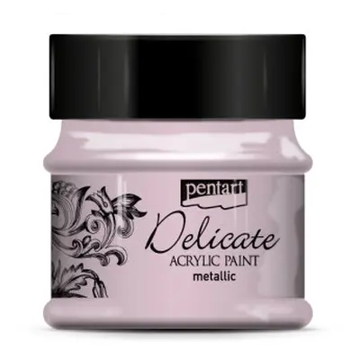 Pentart Akrylová barva delikátní metalická PENTART 50 ml PURPUROVÁ STŘÍBRNÁ