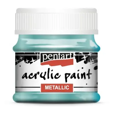Pentart Akrylová barva metalická PENTART 50 ml TYRKYSOVÁ