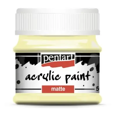 Pentart Akrylová barva matná PENTART 50 ml MÁSLOVÁ ŽLUTÁ