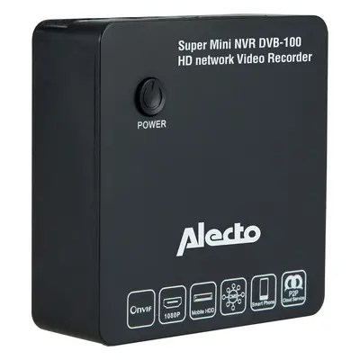 Síťový videorekordér Alecto DVB-100 Super Mini pro kamery / Wi-Fi / černá Varianta: ivi0