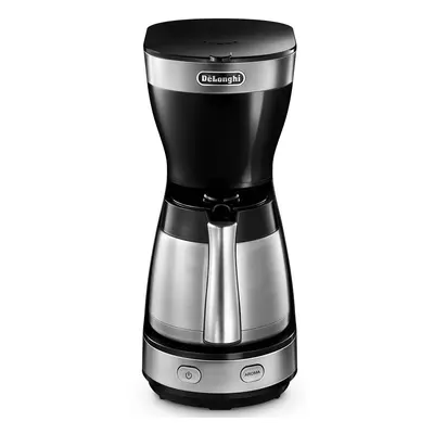 DeLonghi Kávovar na překapávanou kávu De'Longhi Dedica Style ICM / W / 1,25 l / černá/stříbrná V