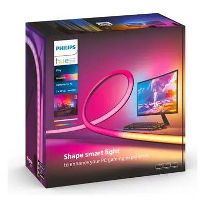 Philips Hue LED pásek Philips Play Gradient Lightstrip pro PC / 24/27" / 3xLED pásek / 24W / RGB