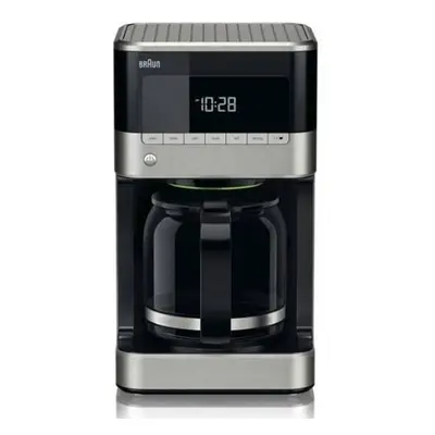 Kávovar na překapávanou kávu Braun PurAroma 7 KF7120BK / skleněná konvice / 1000 W / časovač / LCD displej / 1,5 l / 12 šálků / 