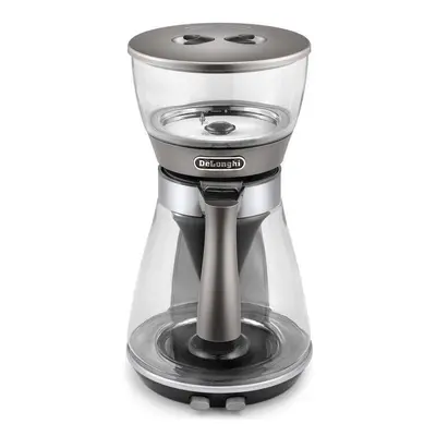 DeLonghi Kávovar na překapávanou kávu De'Longhi Clessidra ICM17210 / 1800 W / 1,25 l / Anti Drip / skleněná konvice / hnědá/tran