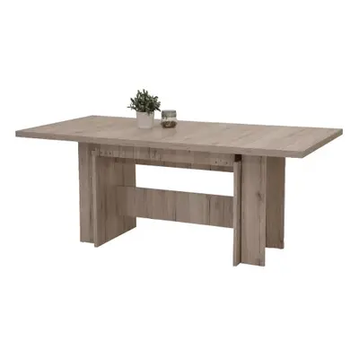 Rozkládací jídelní stůl (5 šířek) Lia 160x90 cm, pískový dub