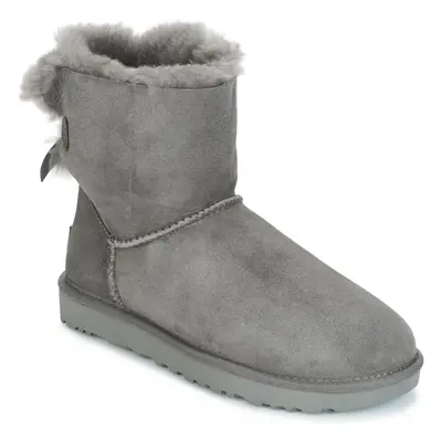 UGG  MINI BAILEY BOW II  Šedá