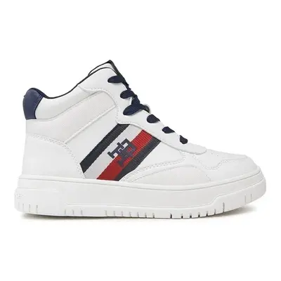 Tommy Hilfiger  STRIPES HIGH TOP LACE-UP  Bílá