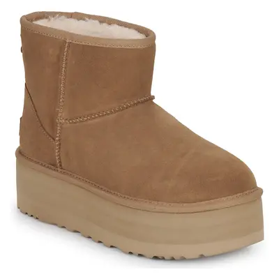 UGG  W CLASSIC MINI PLATFORM  Hnědá