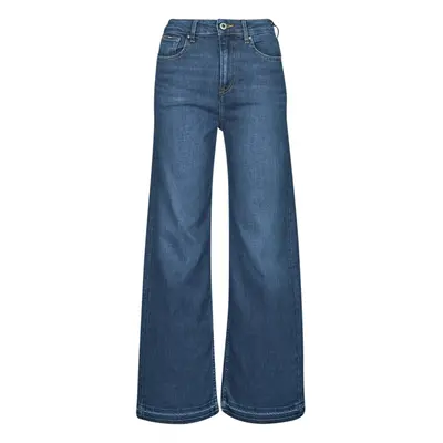 Pepe jeans  WIDE LEG JEANS UHW  Modrá