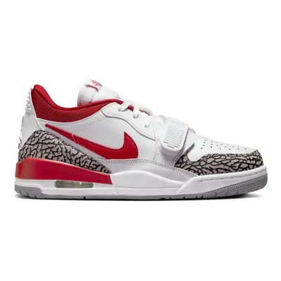 Air Jordan Legacy Low "White Cement Gym Red" Wmns - Dámské - Tenisky Jordan - Bílé - FQ7827-106