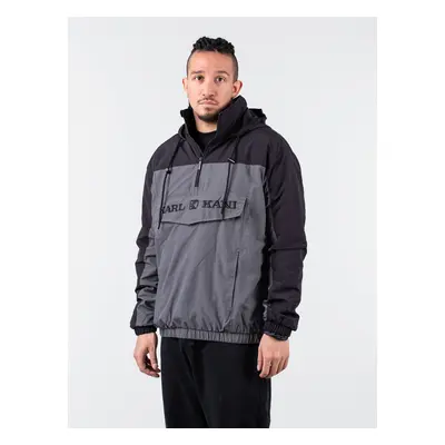 Karl Kani Retro Split Windbreaker Anthracite/Black - Pánské - Bunda Karl Kani - Černé