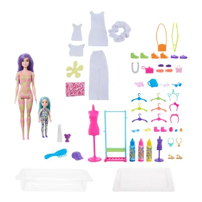 Barbie color reveal neonová batika dárkový set