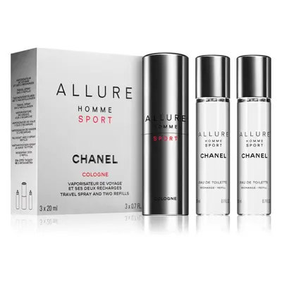 Chanel Allure Homme Sport Cologne kolínská voda (1x plnitelná + 2x náplň) pro muže