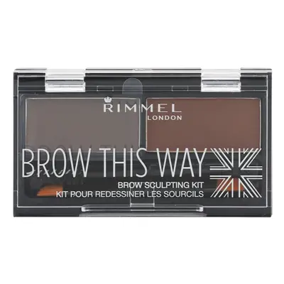 Rimmel Brow This Way paleta pro líčení obočí odstín Dark Brown