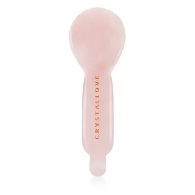 Crystallove Rose Quartz Spoon Eye Gua Sha masážní pomůcka na oční okolí