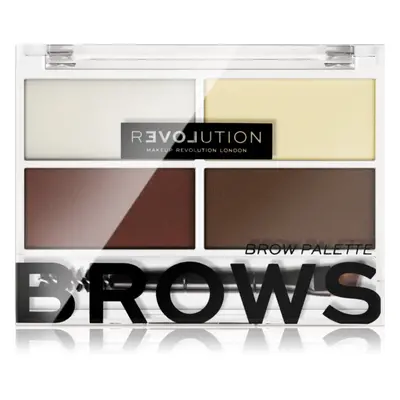 Revolution Relove Colour Cult paleta pro líčení obočí odstín Medium