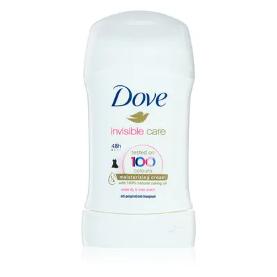 Dove Invisible Care Antiperspirant tuhý antiperspirant proti bílým skvrnám bez alkoholu Water Li