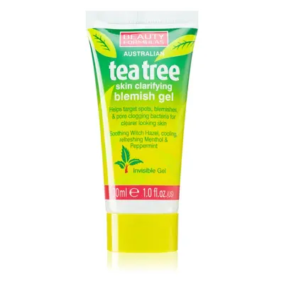 Beauty Formulas Tea Tree zklidňující čisticí gel proti nedokonalostem pleti