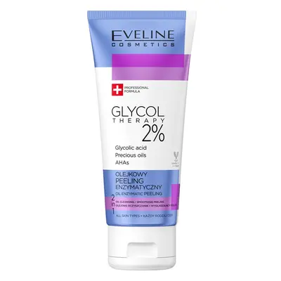 Eveline Cosmetics Glycol Therapy enzymatický peeling s AHA kyselinami se vzácnými oleji