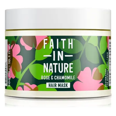 Faith In Nature Rose & Chamomile regenerační maska pro poškozené vlasy