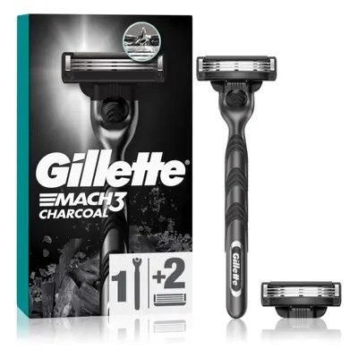 Gillette Mach3 Charcoal holicí strojek + náhradní břity