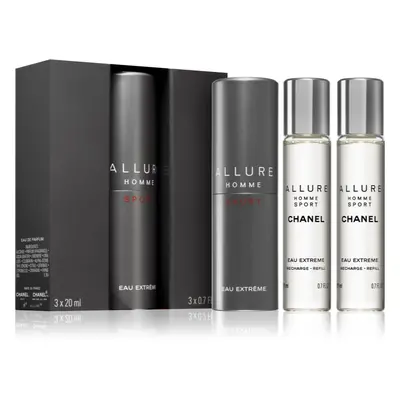 Chanel Allure Homme Sport Eau Extreme parfémovaná voda (1x plnitelná + 2x náplň) pro muže