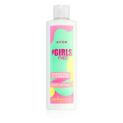 Avon #GirlsRule Green Tea & Verbena osvěžující tělové mléko s hydratačním účinkem