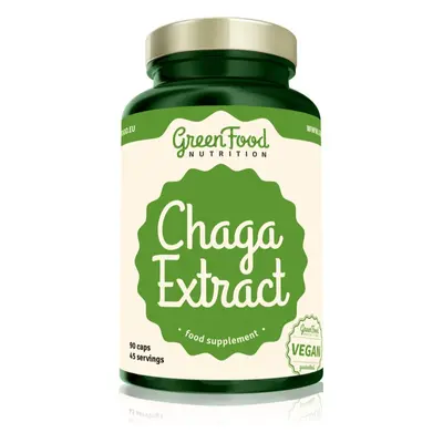 GreenFood Nutrition Chaga Extract kapsle ze vzácné houby