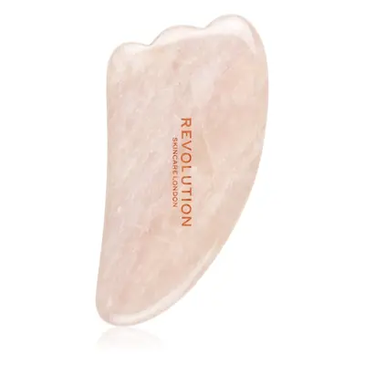 Revolution Skincare Gua Sha Rose Quartz masážní pomůcka na obličej