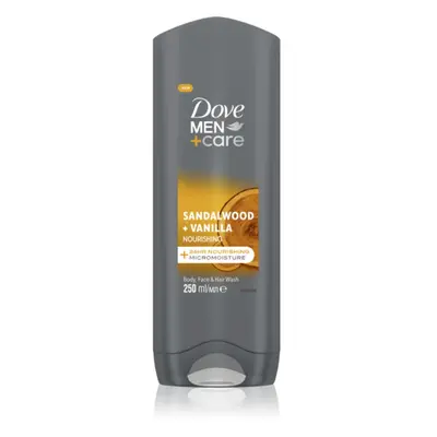 Dove Men+Care Sandalwood&Vanilla sprchový gel v pro muže