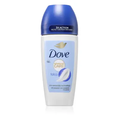 Dove Advanced Care Talco deodorant roll-on