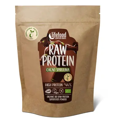 LifeFood Protein kakaový se spirulinou BIO RAW g