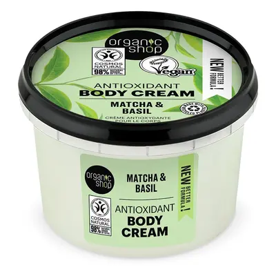 Organic Shop Antioxidační tělový krém Matcha a bazalka ml