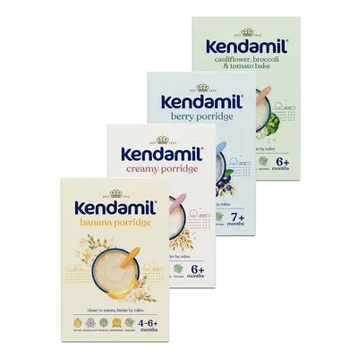 Kendamil Variace mléčných kaší 4-7m+ 4x150 g + dárek