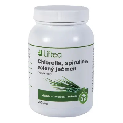 Liftea Chlorella, spirulina, zelený ječmen tablet