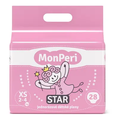 MonPeri Star 2-4 kg dětské pleny ks